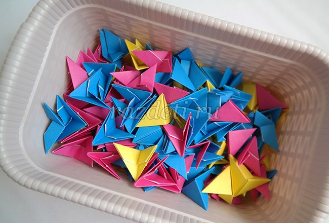 Модульное оригами. Рыбка. Мастер-класс