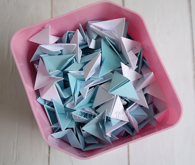 Модульное оригами для начинающих сова (филин) схема сборки (пошаговая инструкция)