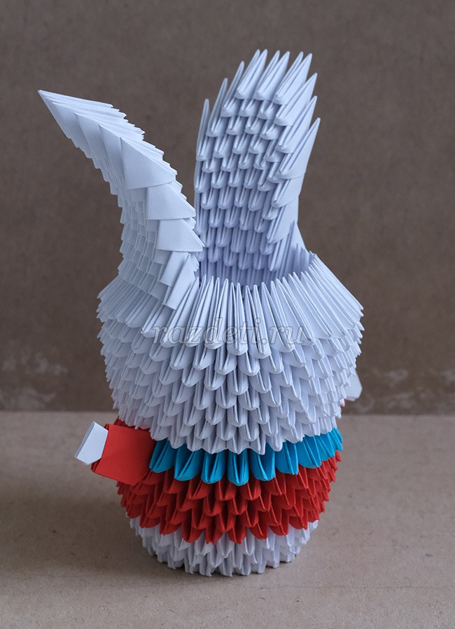 Сборка модулей 4. Модульное оригами зайчик. Модульное оригами кролик. Заяц из бумажных модулей. Модульное оригами Колик.