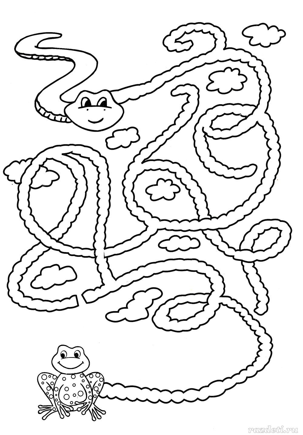 Лабиринт змейка для детей