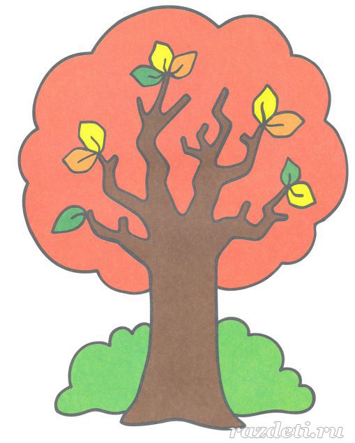 Картинка Дерево для детей 3-5 лет