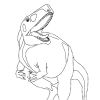Мегалозавр. Раскраска для детей